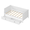 Cozy White Twin Daybed with Storage Drawers