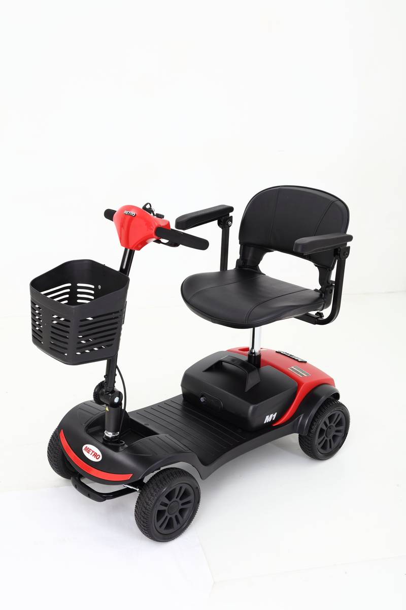 Sleek Red Mobility Scooter