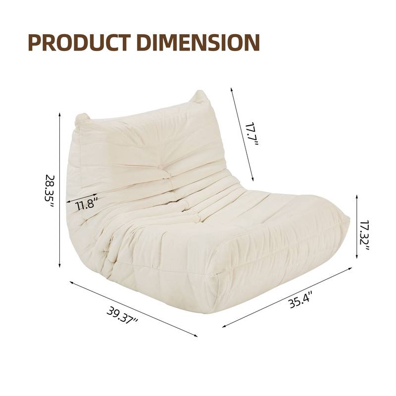 Cozy No-Setup Bean Bag Lounger
