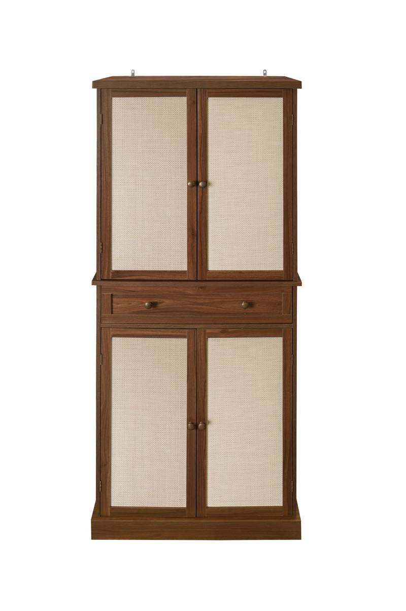 Versatile Storage Cabinet with Adjustable Shelves and Drawer