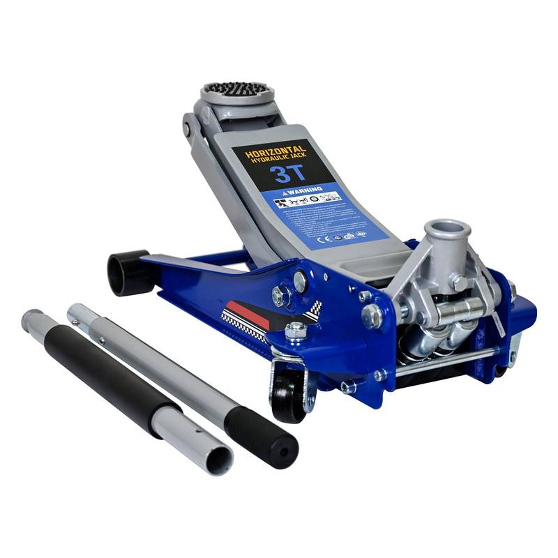 Rapid Lift Hydraulic Floor Jack - Heavy-Duty Steel, Low Profile