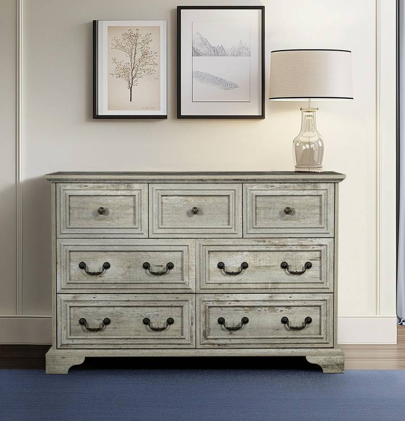 Rustic Charm 7-Drawer Dresser