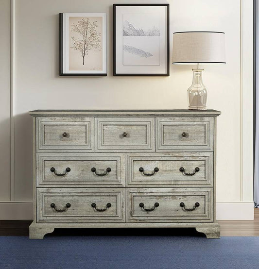 Rustic Charm 7-Drawer Dresser