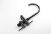 Sleek Matte Black Freestanding Bathtub Faucet with Handheld Shower