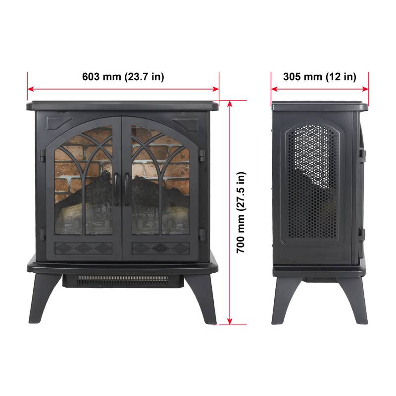 CozyGlow Infrared Electric Fireplace with Remote