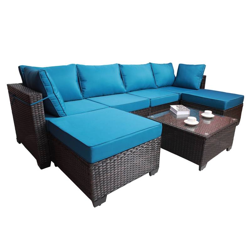 Cozy Rattan Patio Lounge Set