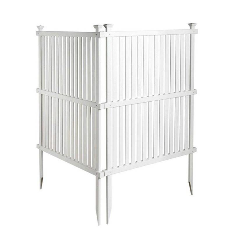 Chic Privacy Panels for Your AC & Trash Can