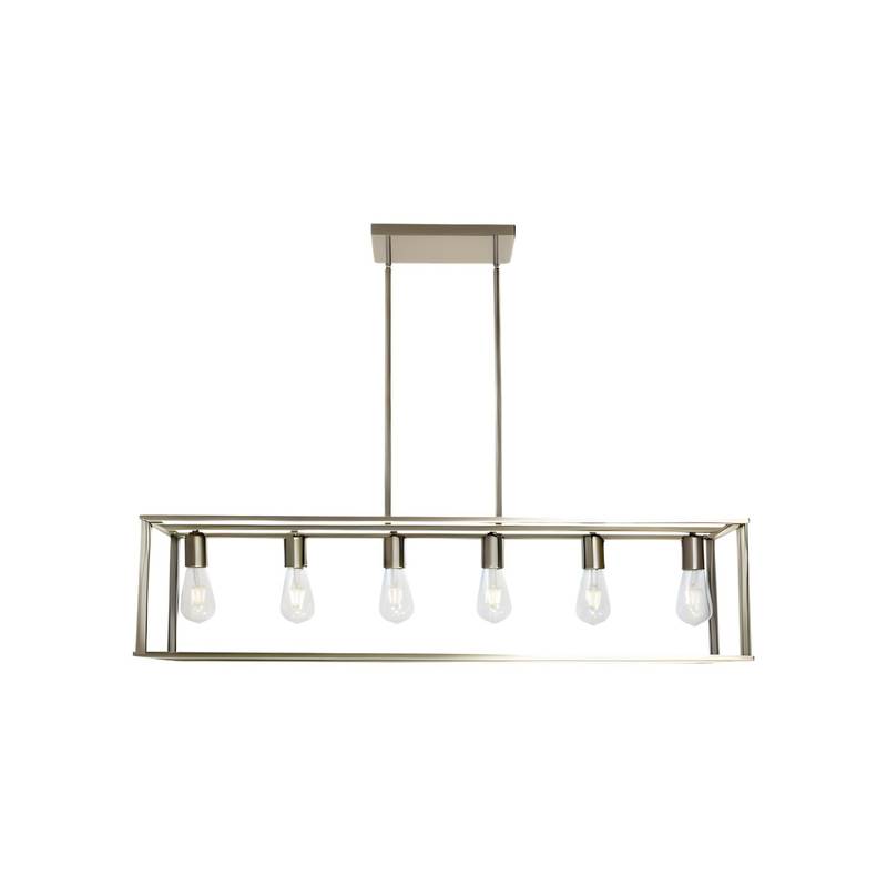 Farmhouse Chic Metal Cage Chandelier