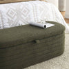 Cozy Green Teddy Storage Bench
