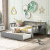 Cozy Gray Daybed with Hidden Trundle