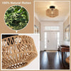 Chic Boho Rattan Ceiling Light