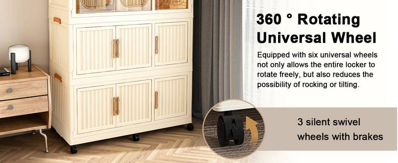 Chic Storage Closet - Portable Wardrobe Organizer