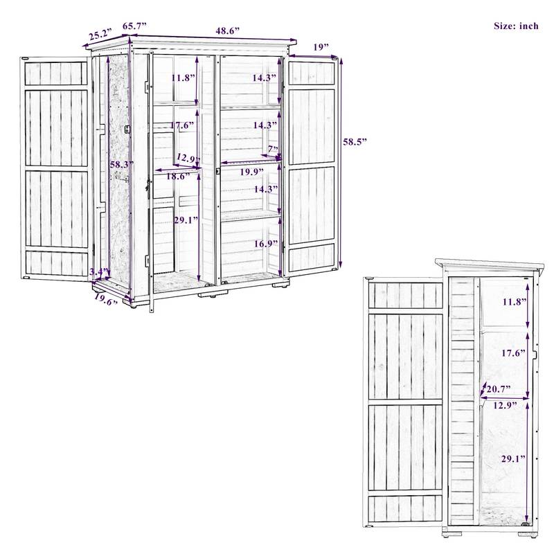 TOPMAX Garden Shed: Your Ultimate Outdoor Tool Haven