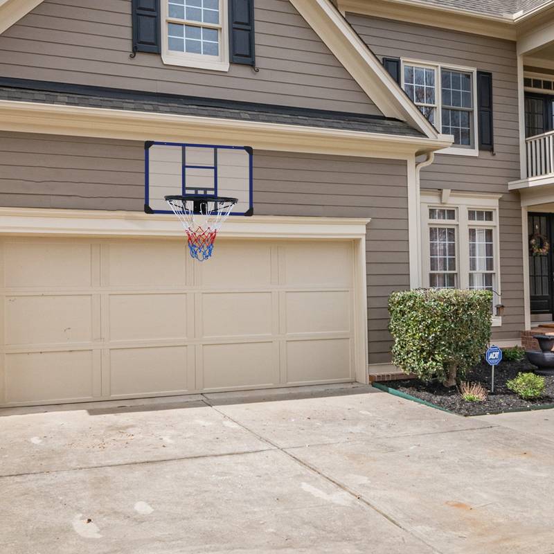 Foldable Indoor-Outdoor Basketball Hoop with Shatterproof Back