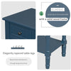 Navy Slim Storage Console Table
