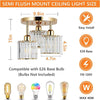 Radiant Crystal Glow Ceiling Light