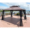 Cozy Patio Oasis Canopy Tent with Mosquito Netting
