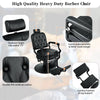 Vintage Luxe Barber Chair - Heavy Duty, 360° Rotating, Perfect for Salons & Spas!