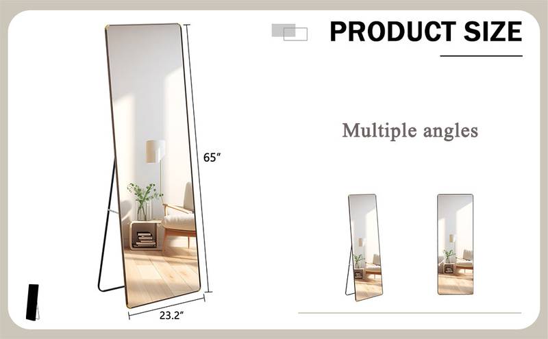 Stylish Full-Length Floor Mirror – Perfect for Any Space!