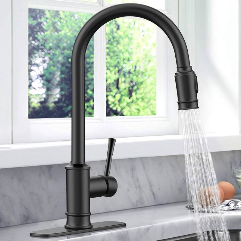 Versatile Pull-Down Kitchen Faucet with 3 Spray Modes
