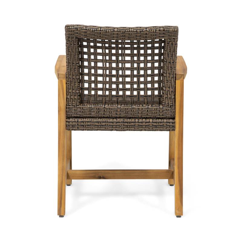 Hampton Wood & Wicker Dining Duo