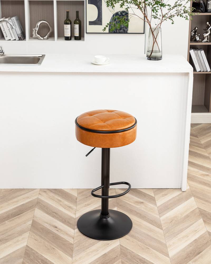 Stylish Swivel Bar Stools - Set of Two