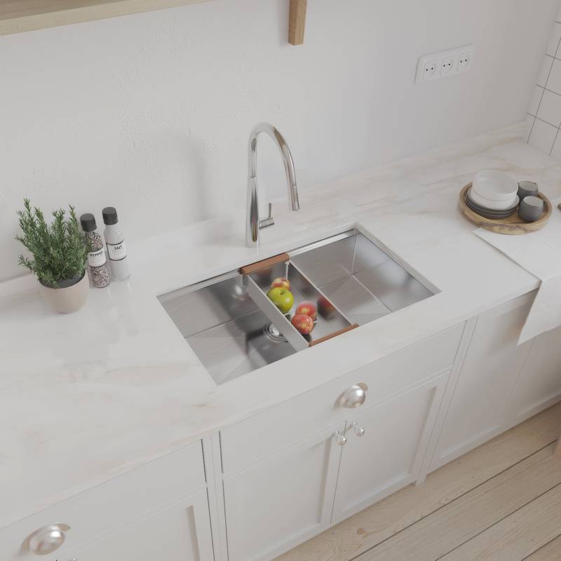 Sleek Stainless Steel Undermount Kitchen Sink