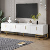 Chic Luxe TV Stand with Gold Accents