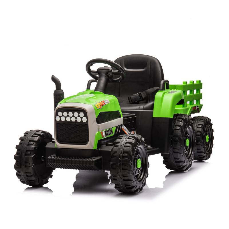 Electric Adventure Tractor with Trailer for Kids