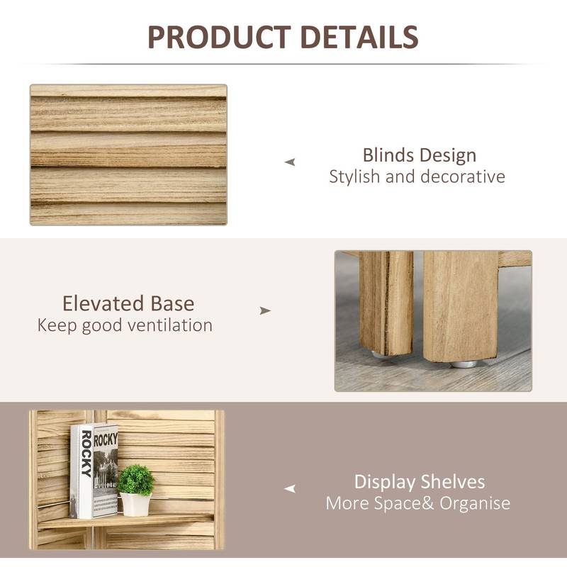 Cozy Divider – Stylish Wood Privacy Screen with Shelves