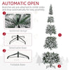 Frosted Elegance Slim Pine Christmas Tree