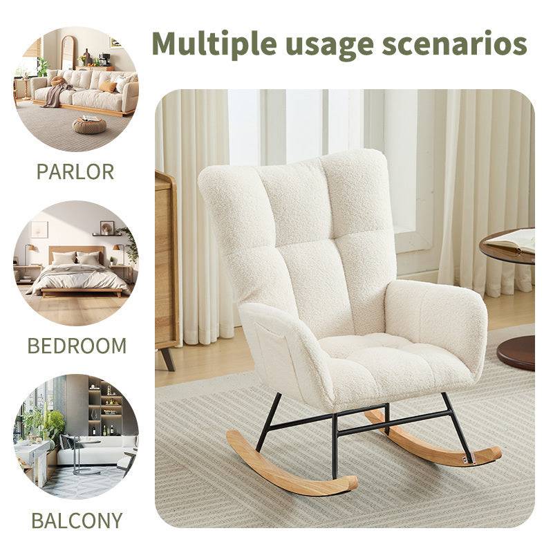 Cozy Glide Rocking Chair for Nurseries and Homes