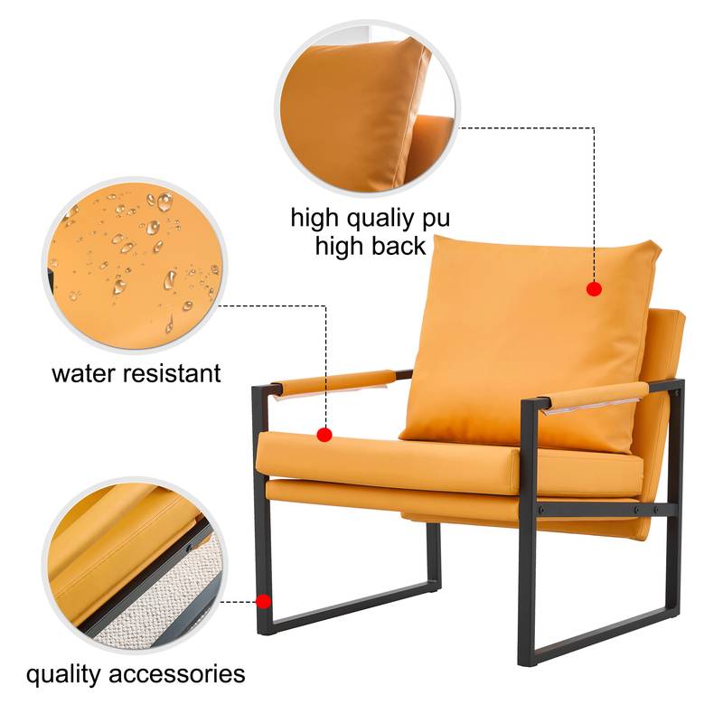 Medieval Charm PU Leather Armchair
