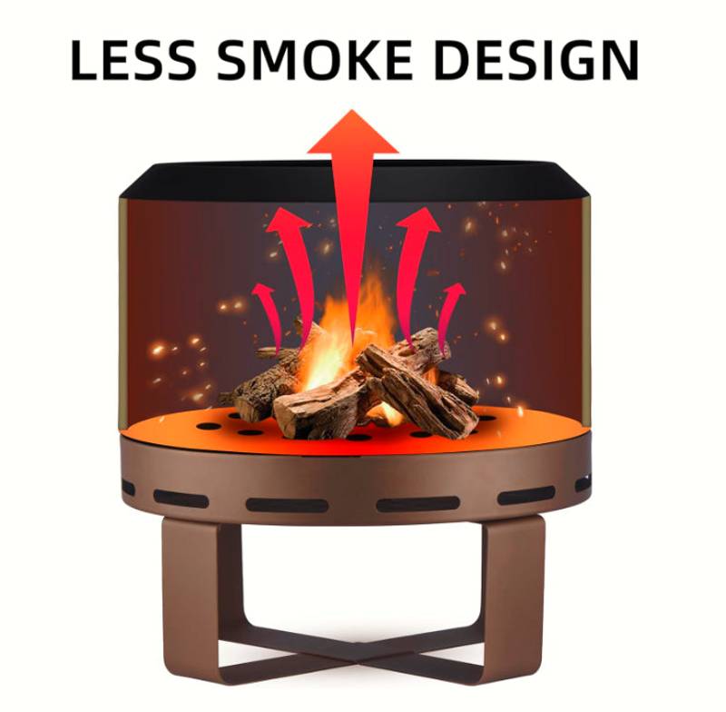 Campfire Bliss: Smokeless Outdoor Fire Pit