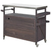 Rustic Rolling Outdoor Kitchen Bar & Grill Station