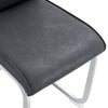 Sleek Gray Arch Dining Chairs - Set of 4