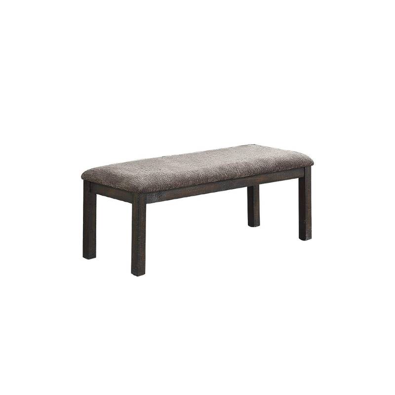 Cozy Grey Wooden Bench