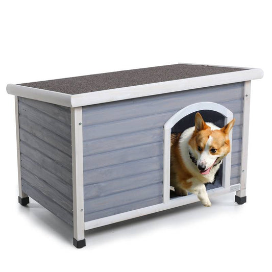 Cozy Outdoor Dog House with Waterproof Roof
