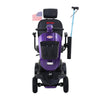Vibrant Purple Outdoor Scooter with USB Charging & Cup Holders