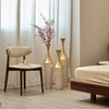 Chic Woven Metal Vase Trio