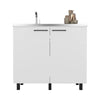 Burwood White Utility Sink Cabinet