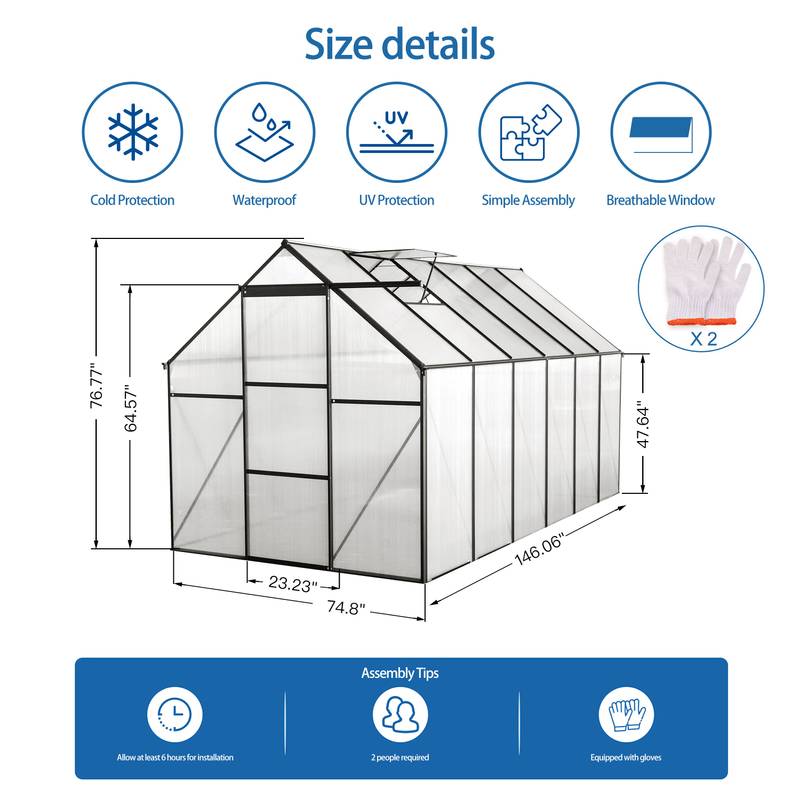 Ultimate Outdoor Greenhouse - Heavy Duty Walk-In for All Seasons