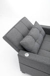 Cozy Convertible Chair Bed with USB Ports