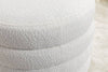 Elegant Ivory Storage Ottoman