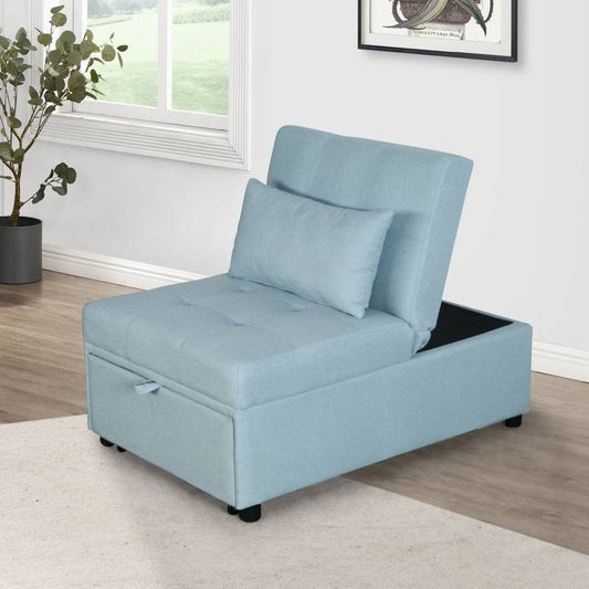 Cozy Green Foldaway Sofa Bed