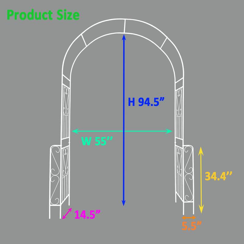 Garden Charm Arch for Climbing Blooms