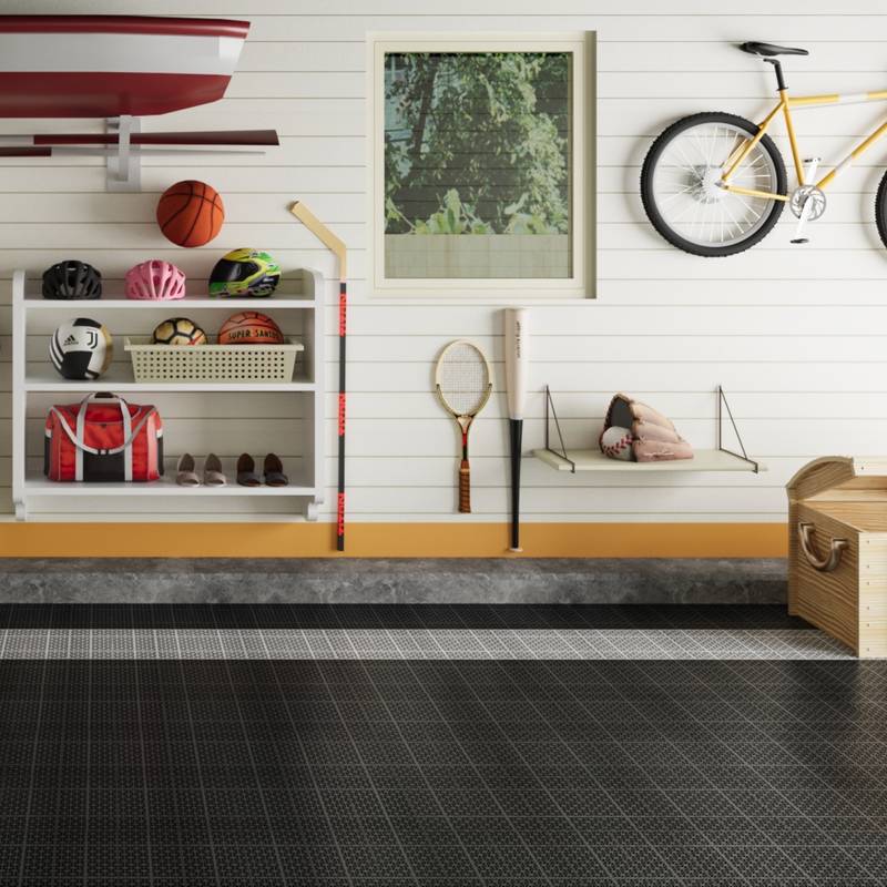 Rosette Outdoor Deck Tiles - Waterproof & Non-Slip