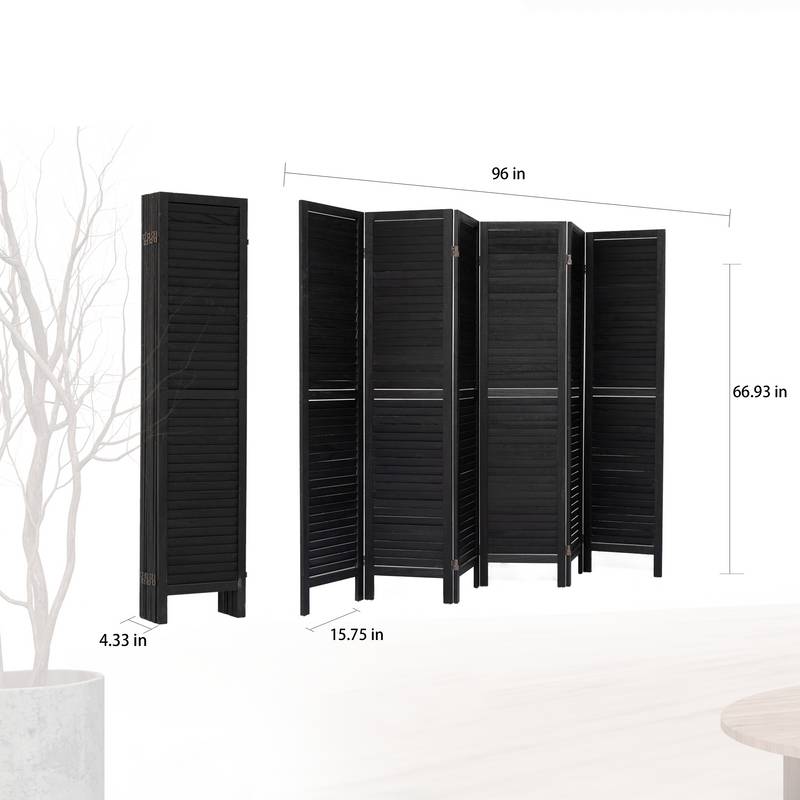 Versatile Wood Folding Room Divider – Stylish Privacy Screen for Any Space