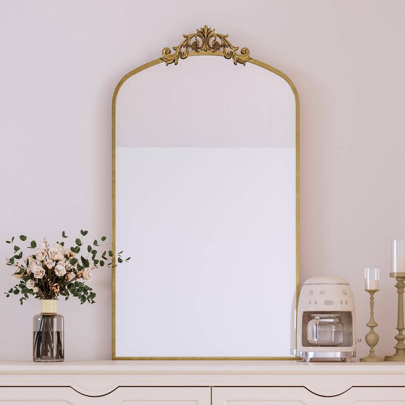 Vintage Arched Floor Mirror