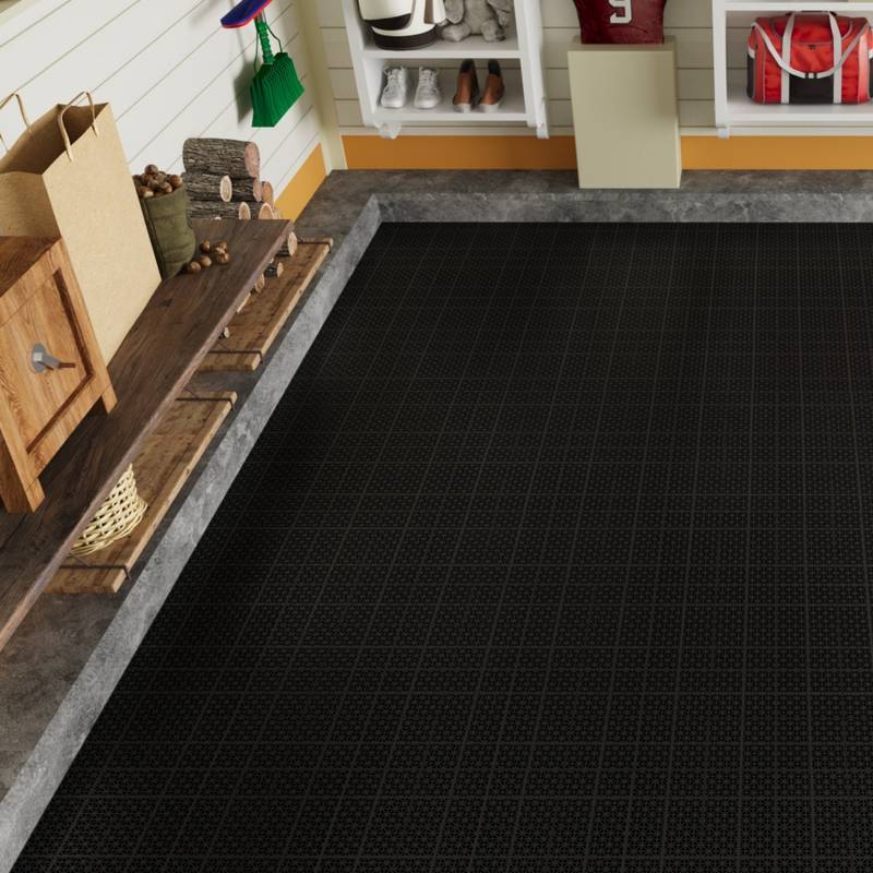 Rosette Outdoor Deck Tiles - Waterproof & Non-Slip